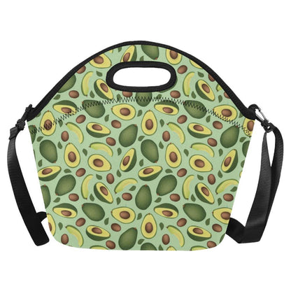 Avocado Pattern Print Design AC01 Neoprene Lunch Bag-JorJune