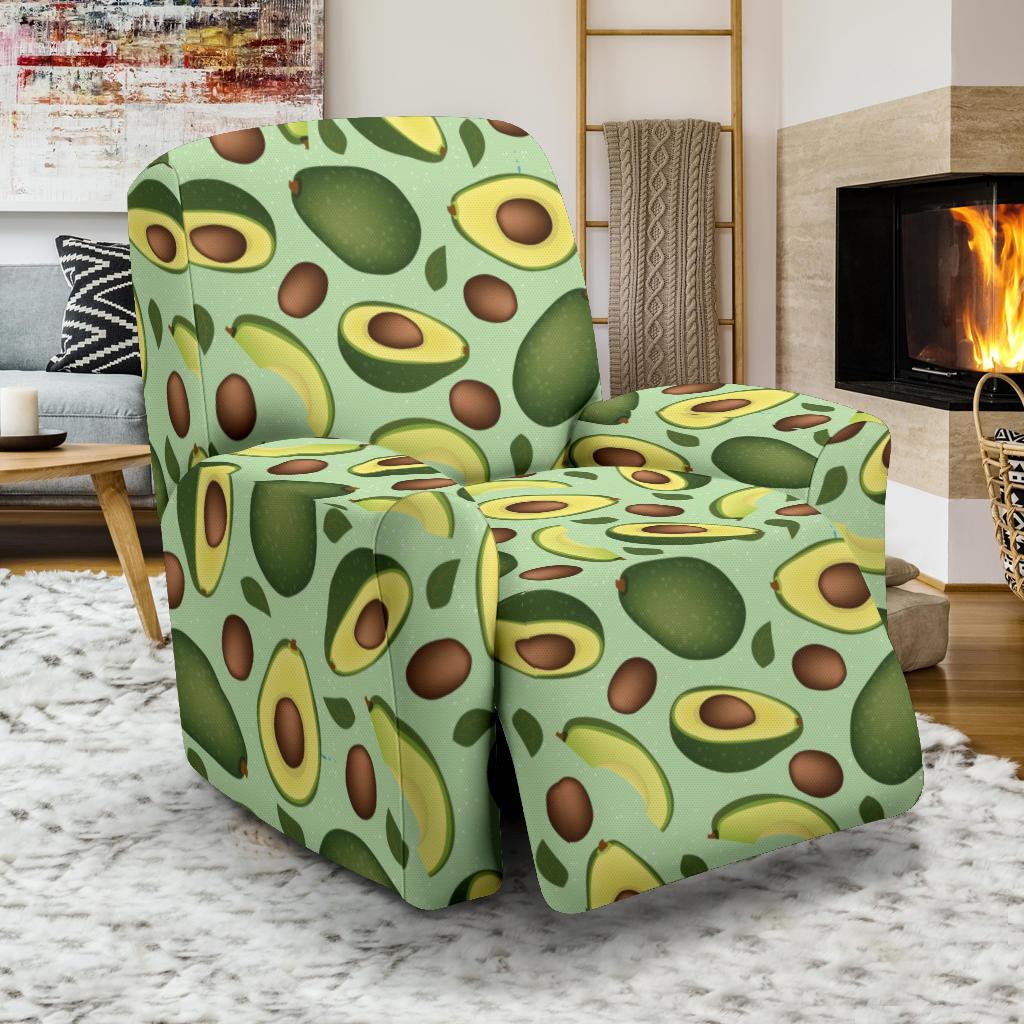 Avocado Pattern Print Design AC01 Recliner Slipcover-JORJUNE.COM