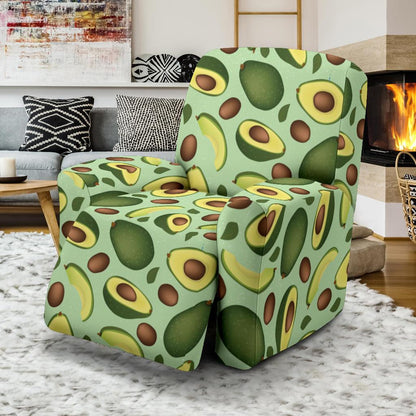 Avocado Pattern Print Design AC01 Recliner Slipcover-JORJUNE.COM