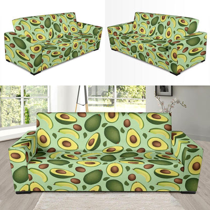 Avocado Pattern Print Design AC01 Sofa Slipcover-JORJUNE.COM