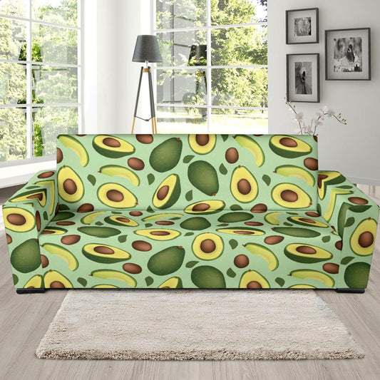 Avocado Pattern Print Design AC01 Sofa Slipcover-JORJUNE.COM