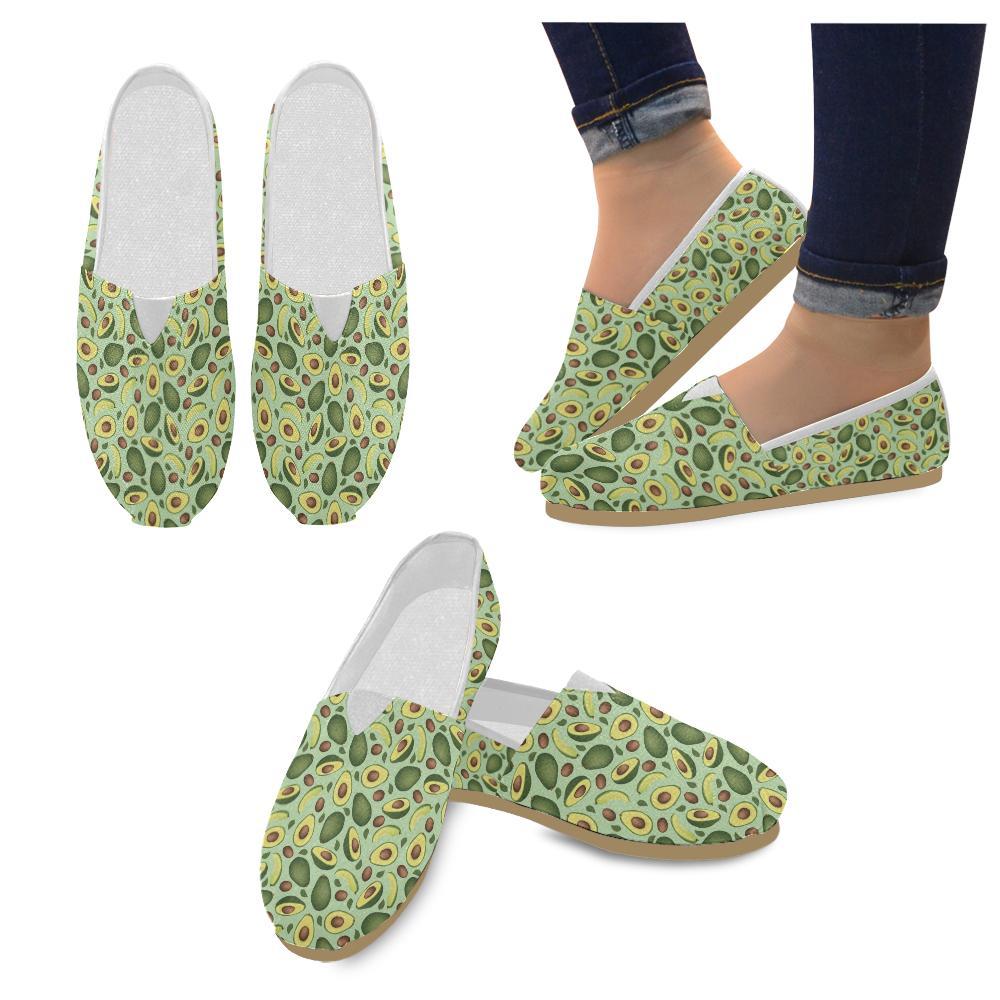 Avocado Pattern Print Design AC01 Women Casual Shoes-JorJune.com