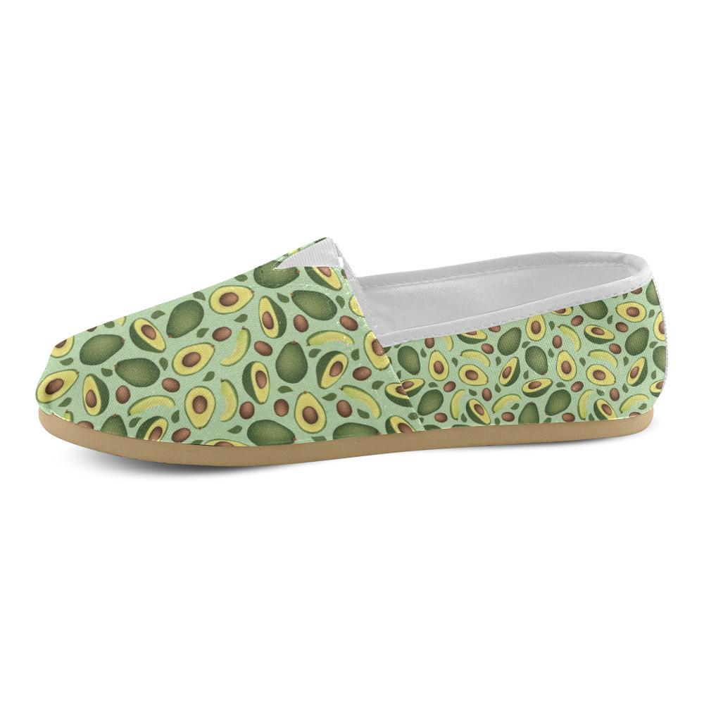 Avocado Pattern Print Design AC01 Women Casual Shoes-JorJune.com