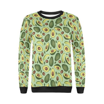 Avocado Pattern Print Design AC01 Women Long Sleeve Sweatshirt-JorJune