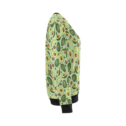 Avocado Pattern Print Design AC01 Women Long Sleeve Sweatshirt-JorJune