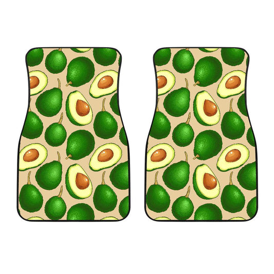 Avocado Pattern Print Design AC010 Car Floor Mats-JorJune