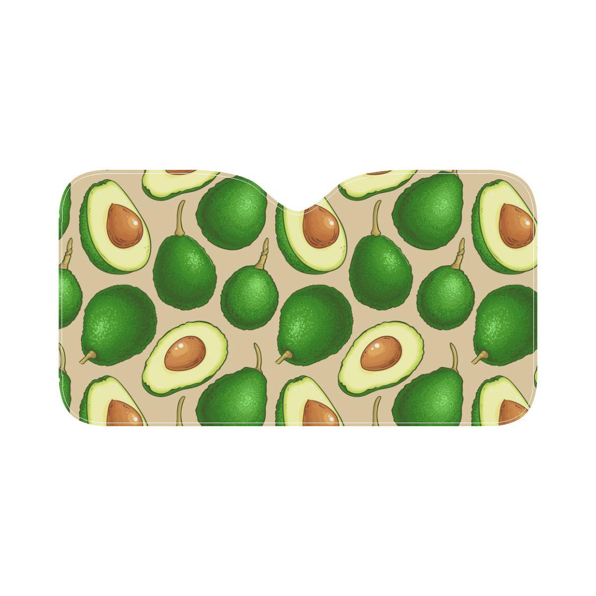 Avocado Pattern Print Design AC010 Car Sun Shade-JorJune