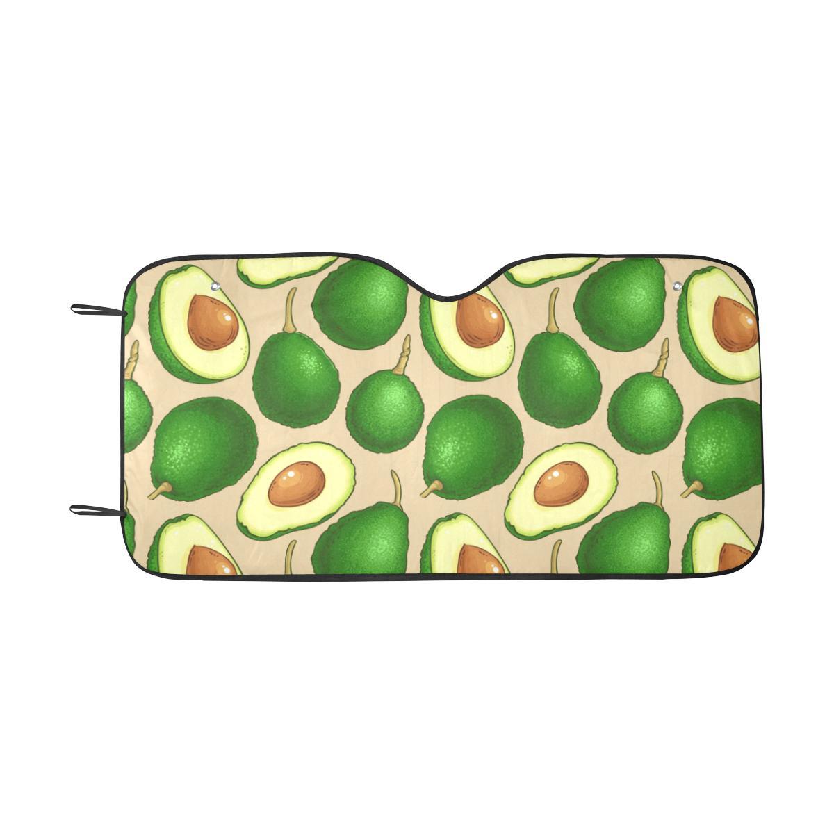 Avocado Pattern Print Design AC010 Car Sun Shade-JorJune