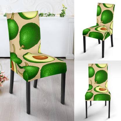 Avocado Pattern Print Design AC010 Dining Chair Slipcover-JORJUNE.COM