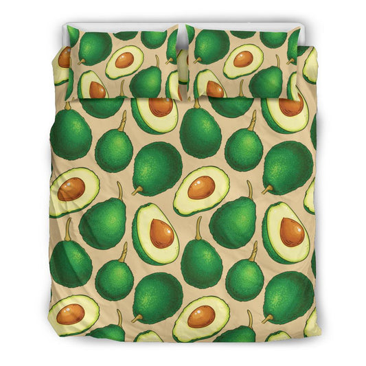 Avocado Pattern Print Design AC010 Duvet Cover Bedding Set-JORJUNE.COM