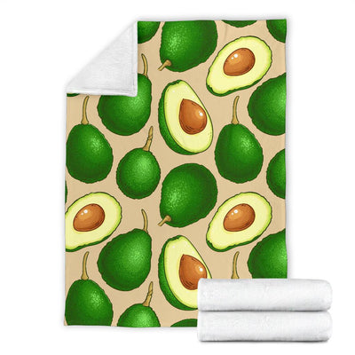 Avocado Pattern Print Design AC010 Fleece Blankete