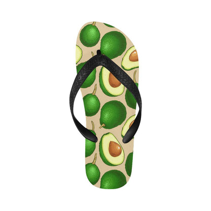 Avocado Pattern Print Design AC010 Flip Flops-JorJune