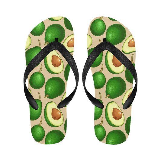 Avocado Pattern Print Design AC010 Flip Flops-JorJune