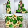 Avocado Pattern Print Design AC010 Hooded Blanket-JORJUNE.COM