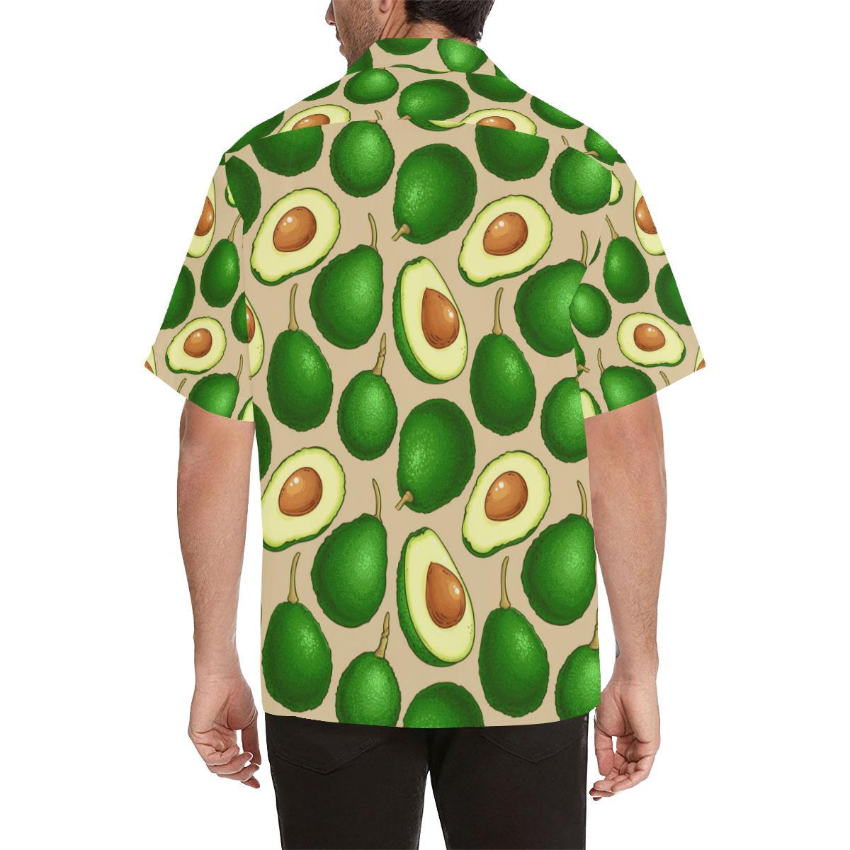 Avocado Pattern Print Design AC010 Men Hawaiian Shirt-JorJune