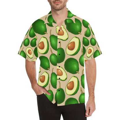 Avocado Pattern Print Design AC010 Men Hawaiian Shirt-JorJune
