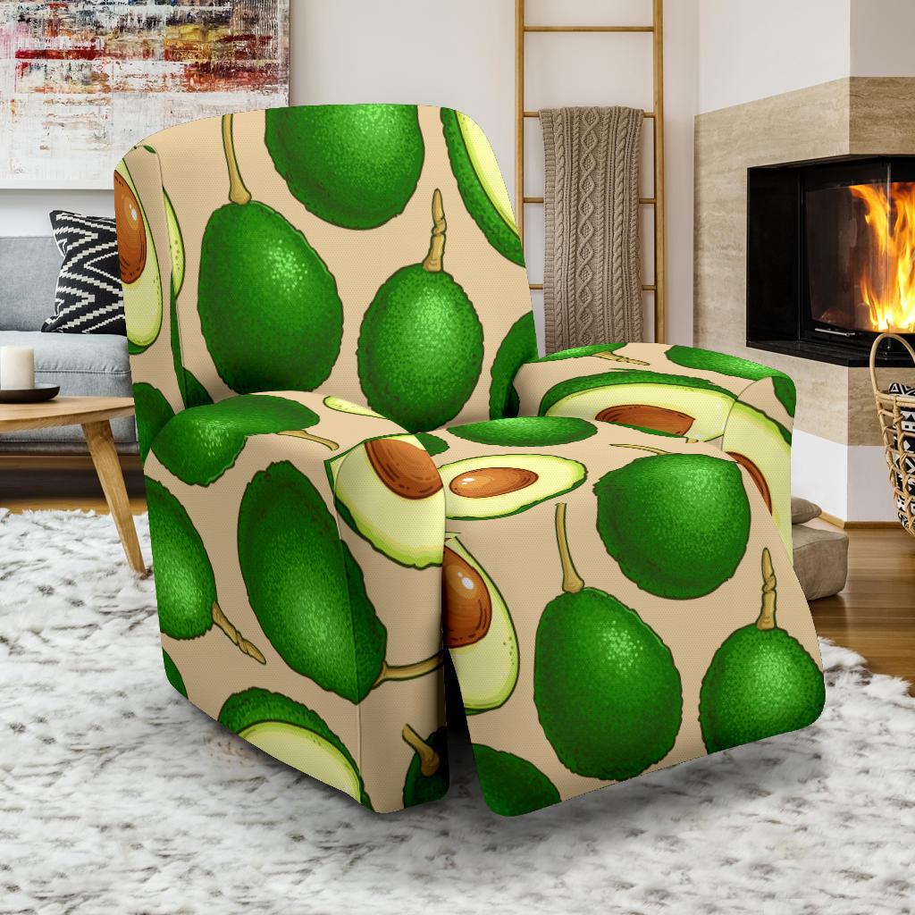 Avocado Pattern Print Design AC010 Recliner Slipcover-JORJUNE.COM