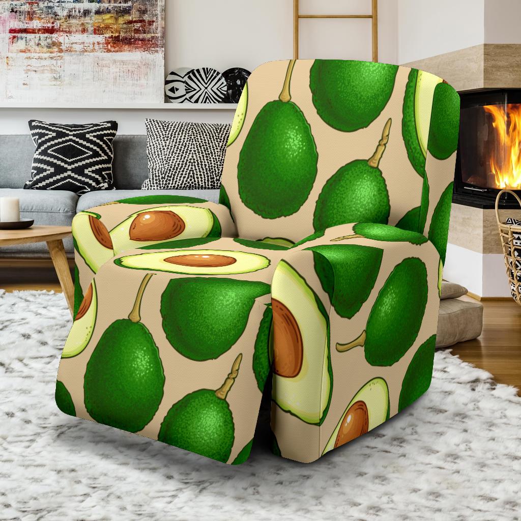 Avocado Pattern Print Design AC010 Recliner Slipcover-JORJUNE.COM