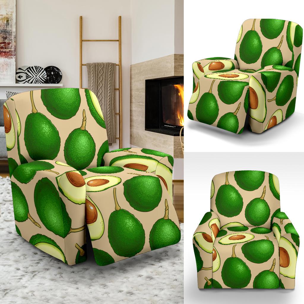 Avocado Pattern Print Design AC010 Recliner Slipcover-JORJUNE.COM