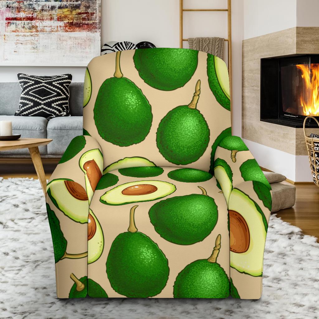 Avocado Pattern Print Design AC010 Recliner Slipcover-JORJUNE.COM