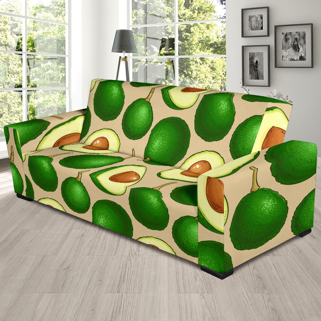 Avocado Pattern Print Design AC010 Sofa Slipcover-JORJUNE.COM