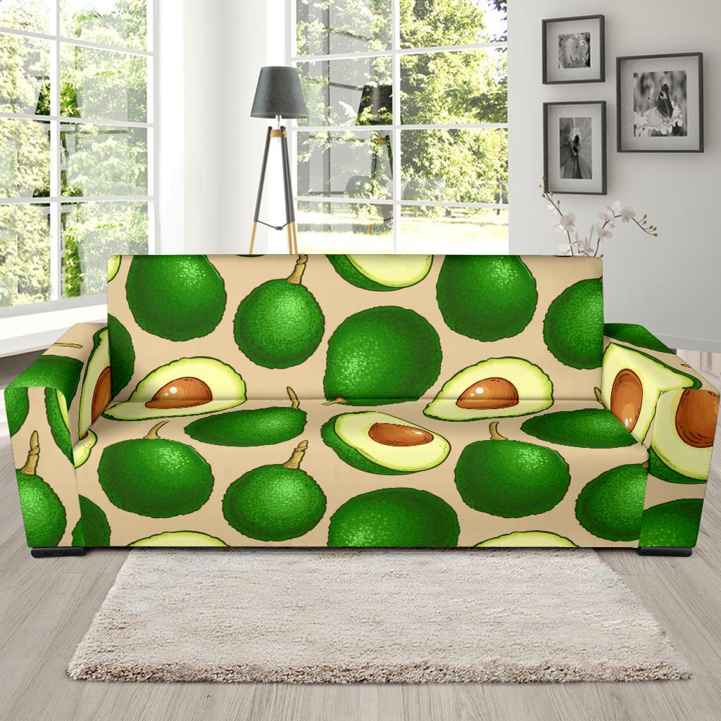 Avocado Pattern Print Design AC010 Sofa Slipcover-JORJUNE.COM
