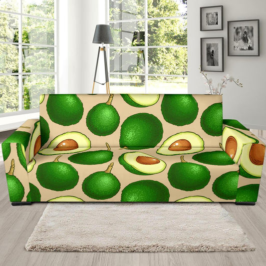 Avocado Pattern Print Design AC010 Sofa Slipcover-JORJUNE.COM