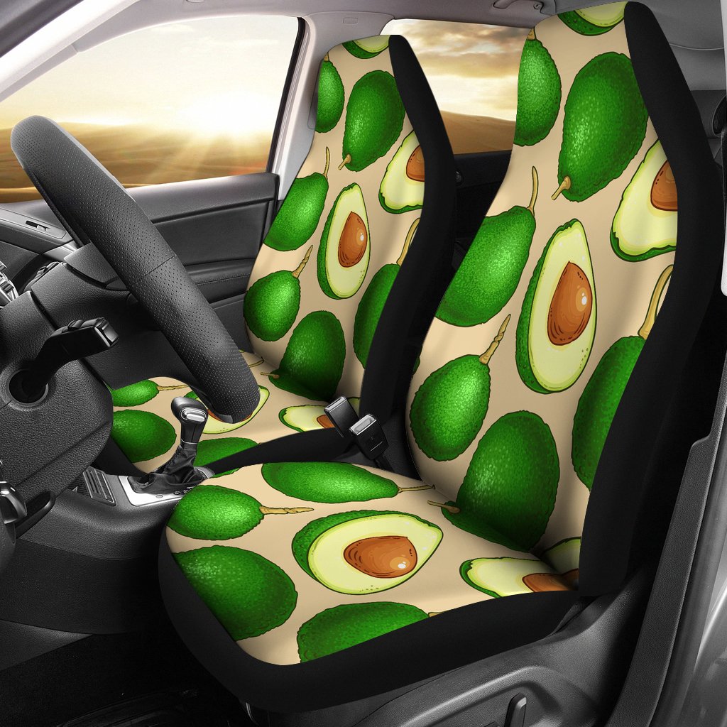 Avocado Pattern Print Design AC010 Universal Fit Car Seat Covers