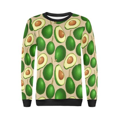 Avocado Pattern Print Design AC010 Women Long Sleeve Sweatshirt-JorJune