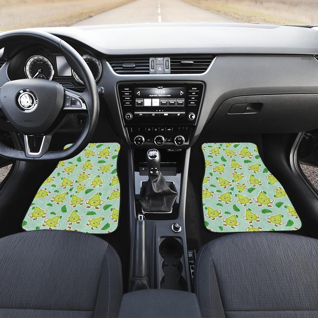 Avocado Pattern Print Design AC011 Car Floor Mats-JorJune