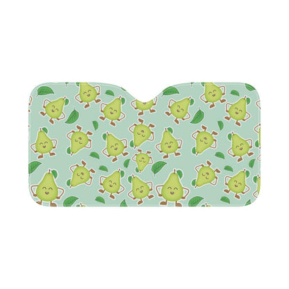 Avocado Pattern Print Design AC011 Car Sun Shade-JorJune