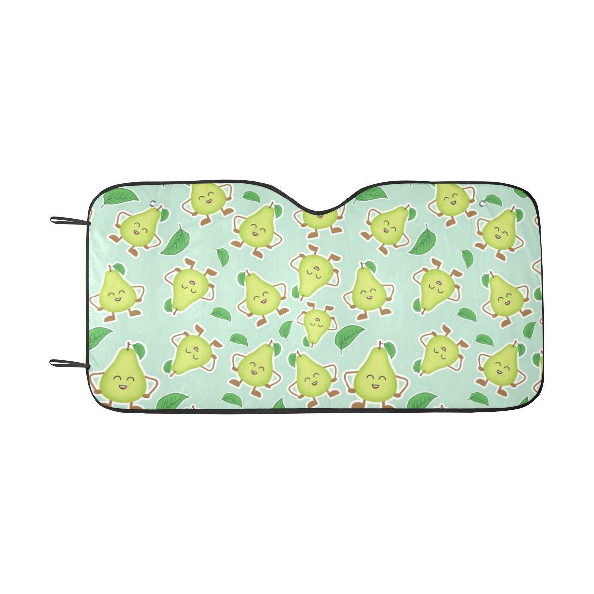 Avocado Pattern Print Design AC011 Car Sun Shade-JorJune