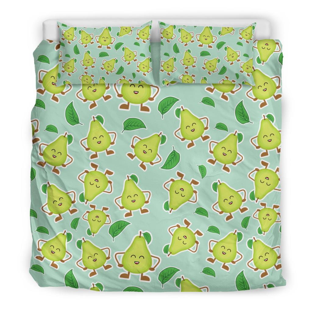 Avocado Pattern Print Design AC011 Duvet Cover Bedding Set-JORJUNE.COM
