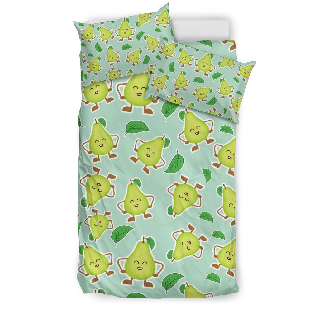 Avocado Pattern Print Design AC011 Duvet Cover Bedding Set-JORJUNE.COM