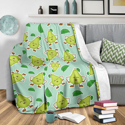 Avocado Pattern Print Design AC011 Fleece Blankete