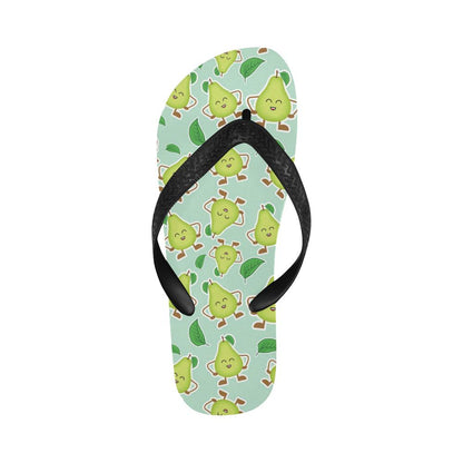 Avocado Pattern Print Design AC011 Flip Flops-JorJune