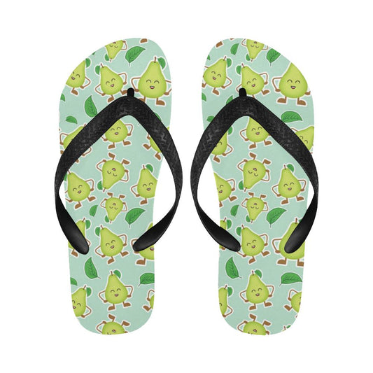 Avocado Pattern Print Design AC011 Flip Flops-JorJune