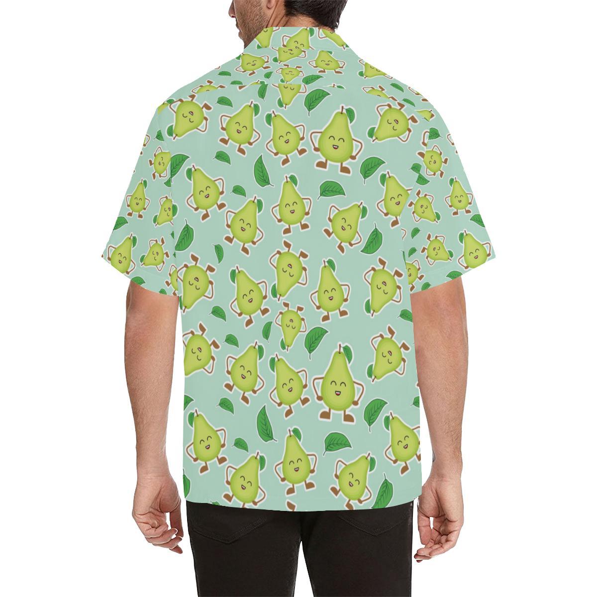 Avocado Pattern Print Design AC011 Men Hawaiian Shirt-JorJune