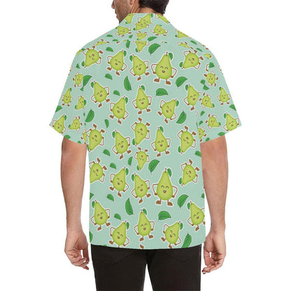 Avocado Pattern Print Design AC011 Men Hawaiian Shirt-JorJune