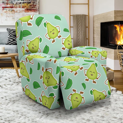 Avocado Pattern Print Design AC011 Recliner Slipcover-JORJUNE.COM
