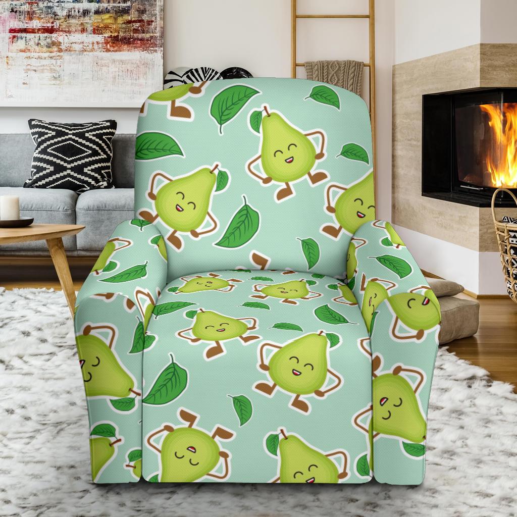 Avocado Pattern Print Design AC011 Recliner Slipcover-JORJUNE.COM