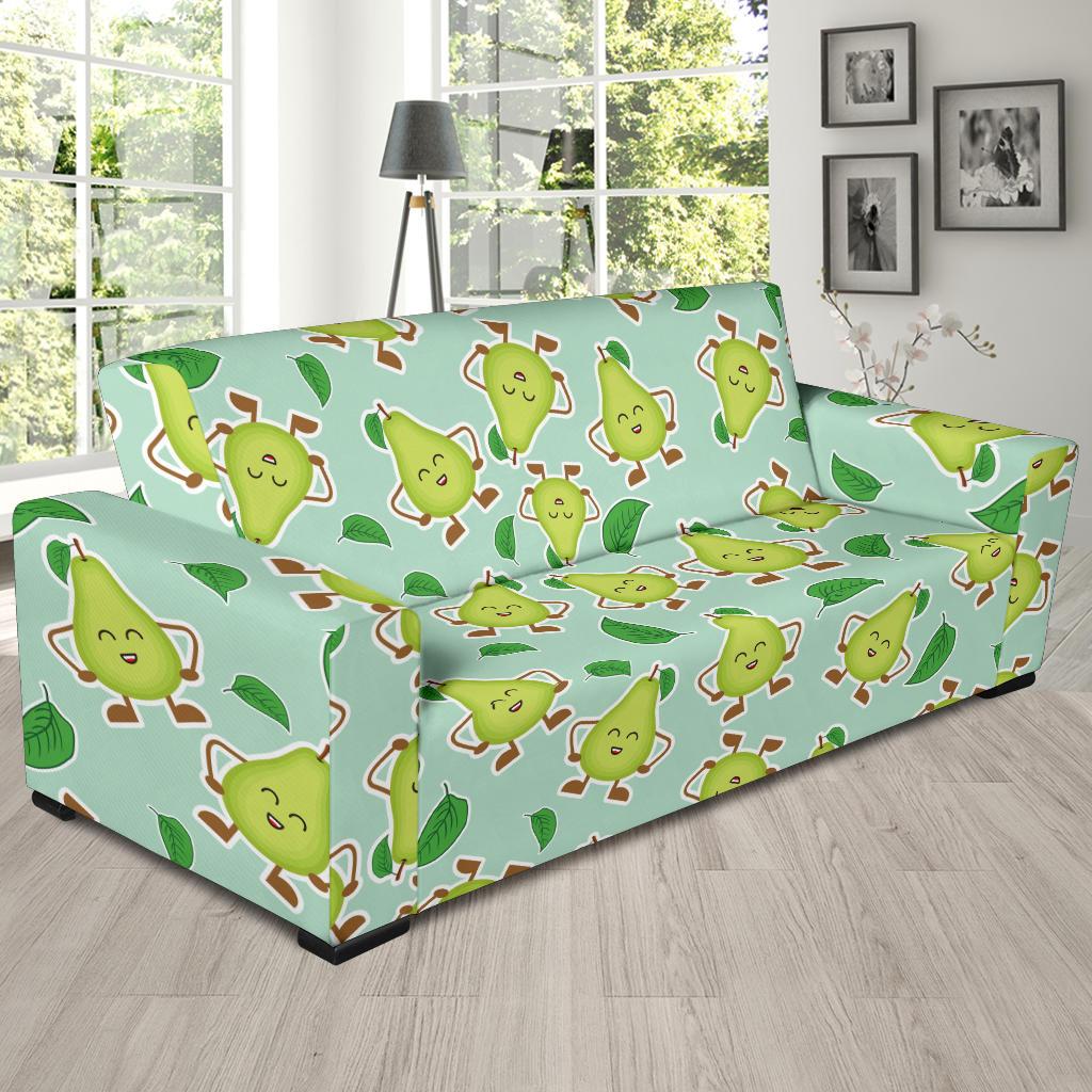 Avocado Pattern Print Design AC011 Sofa Slipcover-JORJUNE.COM