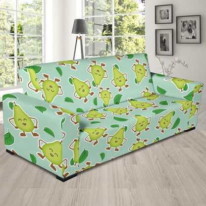 Avocado Pattern Print Design AC011 Sofa Slipcover-JORJUNE.COM