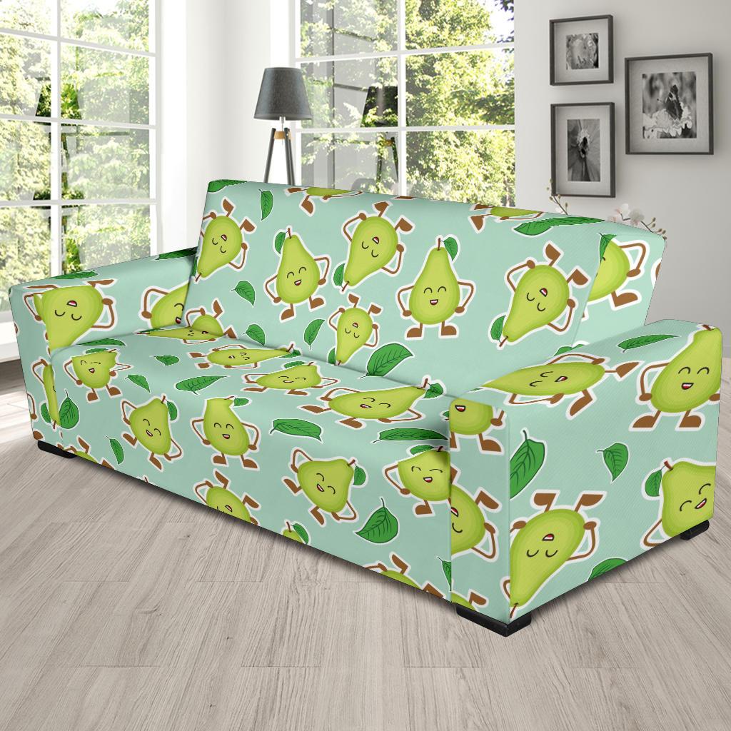 Avocado Pattern Print Design AC011 Sofa Slipcover-JORJUNE.COM