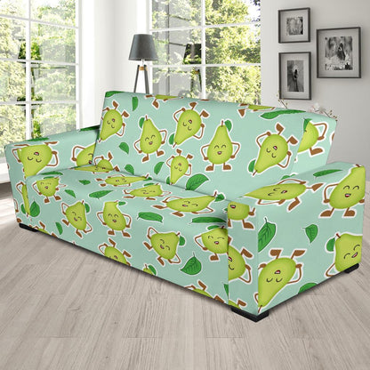 Avocado Pattern Print Design AC011 Sofa Slipcover-JORJUNE.COM