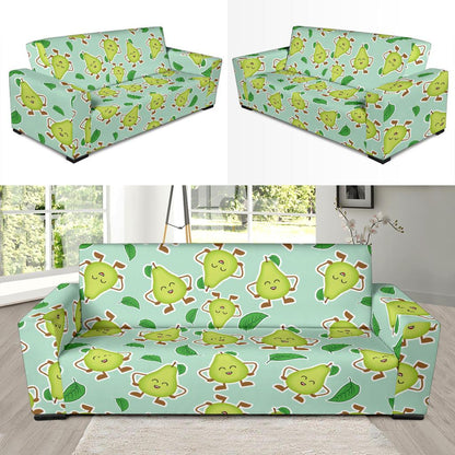Avocado Pattern Print Design AC011 Sofa Slipcover-JORJUNE.COM