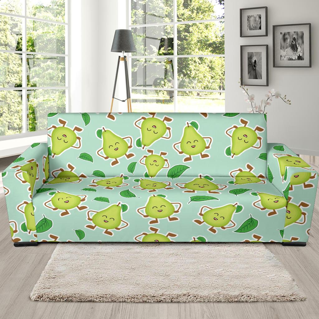 Avocado Pattern Print Design AC011 Sofa Slipcover-JORJUNE.COM