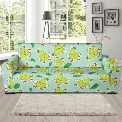 Avocado Pattern Print Design AC011 Sofa Slipcover-JORJUNE.COM