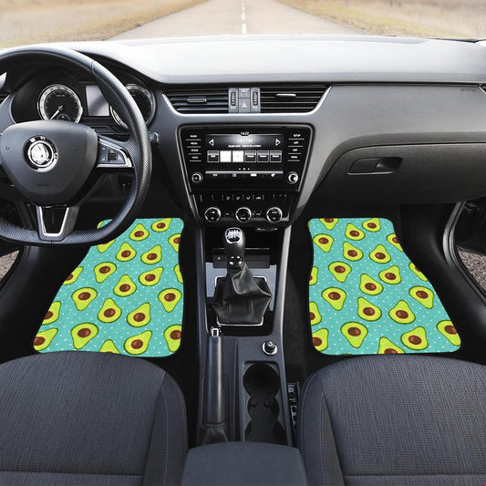 Avocado Pattern Print Design AC012 Car Floor Mats-JorJune