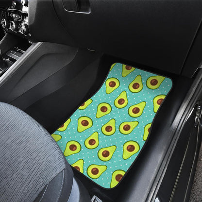 Avocado Pattern Print Design AC012 Car Floor Mats-JorJune